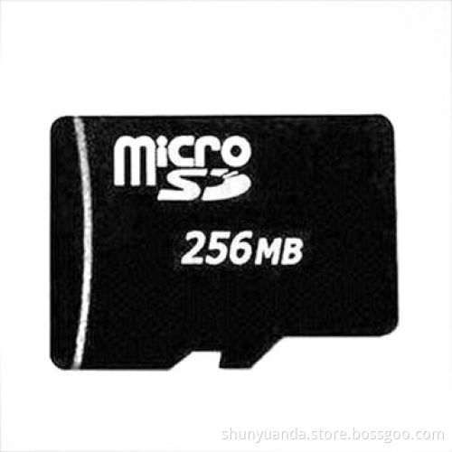 High-speed TF Card with 256MB Capacity and SD Slot via SD Adapter